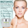 Retinol Detox High Potency Mask Blend for Face Natural Organic Botanical Plant Extracts Clarifying Soothing for Skin tha