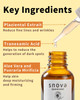 Snova Placenta Serum Antiaging Hydrating and Firming Skinwith Placenta Aloe Vera and Pueraria Mirifica For all skin type