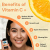 Watts Beauty Supercharged Vitamin C Serum with Moisturizing Hyaluronic Acid Advanced Antioxidant Face and Body Serum 2 o