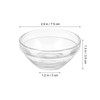Cabilock 10PCS Facial Mixing Bowls 3 Inch Clear Glass Esthetician Measuring Bowls for Facials Small DIY Face Mud Mask Co