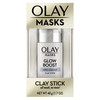 Face Masks by Olay Clay Charcoal Facial Mask Stick Glow Boost White Charcoal 17 Oz