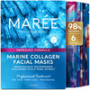 MAREE Collagen Facial Mask with Hyaluronic Acid Sheet Face Mask Skincare Centella Asiatica Green Red Algae Extract Hydra