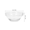 Beaupretty Glass Facial Mask Bowls 12Piece Set 236 Inch Clear Essential Oil Mixing Bowls with Smooth Edges for Salon Spa