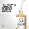 Anua Heartleaf 80 Soothing Ampoule Hydration Facial Serum for Glass Skin Panthenol Hyaluronic Acid NonGreasy Gentle Form