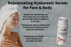 Hyaluronic Rejuvenating Serum for Face Body 334 oz Natural Nongreasy with Vitamin B5 and Niacinamide