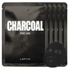 LAPCOS Charcoal Sheet Mask Daily Face Mask with Salicylic Acid and Tea Tree Oil to Detoxify and Tighten Skin Korean Beau