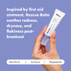 Hero Cosmetics Rescue Balm PostBlemish Recovery Cream Intensive Nourishing and Calming for Dry RedLooking Skin After a B