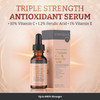Triple Strength Vitamin C E Ferulic Acid Serum w Retinol double weight Hyaluronic Acid 30ml 1 fl oz