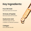 SURMEDIC 24K Gold Repair Ampoule 999 Pure Gold Serum for Face Hyaluronic Acid Collagen Nourishing Moisturizer for Firmin