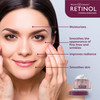 LIVAURA Retinol Day Cream Broad Spectrum SPF 20 Protects Harmful Effects of UVA UVB Rays Luxurious Cream Moisturizes Red
