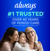 Always Maxi Overnight Pads with Wings for Women, Size 4, Overnight Absorbency, Unscented, 33 Count online at globaldelivered