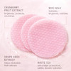 ARCONA Cranberry Triad Milky Toner Pads Vegan Milky Toner for Face Brightening Hydrating Rice Toner for Face PhytoNutrie
