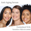 Florencia Brightening Luminous Peptide Serum AgeDefying Face Serum with Peptides Sodium Hyaluronate Organic Botanicals H
