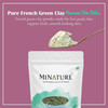 minature French Green Clay Powder Montmorillonite for Skincare Face Masks Face Scrubs Body Cleansers Pure Natural Detoxi