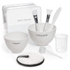 Face Mask Mixing Bowl Set with Silicone Facial Bowls Brushes Spatula Measuring Cup Scoop Reusable Makeup Pad Stylish Mak