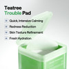 MEDIHEAL Teatree Trouble Pad Square Cotton Facial Toner Pads with Tea Tree Lactobacillus Soothing to Calm Sensitive Acne