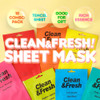 EUNYUL Clean Fresh Sheet Mask Set Pack of 10 074 fl oz Each Korean Facial Sheet Masks Variety Pack for Daily Skincare