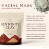 YARELI Bentonite Clay Powder Facial Mask Cleansing Bath Pure Indian Healing Clay 2lb 32oz