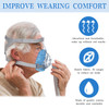 Tudomro 6 Pack Cpap Mask Liners for Full Face Cover Soft Reusable Cushion Mask Covers Absorb Facial Oils and MoistureAss