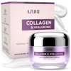 Azure Cosmetics Collagen Hyaluronic Acid Face Moisturizer Dermatologist Tested AntiAging Cream for Fine Lines Wrinkles U