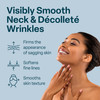 QRxLabs Lemon Verbena Neck Firming Cream Tightening Lifting Moisturizer for Loose Wrinkled or Sagging Skin Decollete Che
