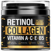 Retinol Face Cream Natural AntiWrinkle Cream AntiAging Facial Moisturizer with Collagen Hyaluronic Acid Hydrate Renew an