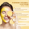 ANAI RUI Turmeric Vitamin C Clay Mask Vitamin C Clay Facial Mask for Blackheads Pores Wrinkles Fine Lines Hydrating Clar
