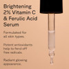 Acure Brightening 2 Vitamin C Ferulic Acid Serum Vit C Serum for Face Anti Aging Bright Glow for Women Men Facial Skinca