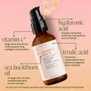 InstaNatural Vitamin C Face Serum with Hyaluronic Acid Ferulic Acid Brightening Hydrating Formula for Radiant SmoothLook