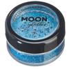 Moon Glitter Holographic Glitter Shakers 100 Cosmetic Glitter for Face Body Nails Hair and Lips 017oz Blue