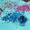 Holographic Glitter Shapes by Moon Glitter 100 Cosmetic Glitter for Face Body Nails Hair and Lips 010oz Set of 5 colours