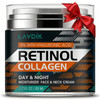 Retinol Cream for Face with Hyaluronic Acid Moisturizer Anti Aging Collagen Cream for Women and Men Reduce Wrinkles Fine