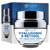 Clear Beauty Hyaluronic Acid Retinol Face Moisturizer Night Cream Dermatologist Tested Deep Hydration Firming Smoothing