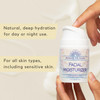 Natural Face Moisturizer for Dry Sensitive Skin Organic Natural Face Cream Facial Aloe Green Tea Moisturizer Cruelty Fre
