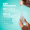 ClarityRx Daily Dose of Water Hyaluronic Acid Serum for Face Natural PlantBased Daily Anti Aging Hydrating Serum Treatme