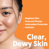 By Nature Vitamin C Collagen Sheet Face Mask with Vitamin E Firming AntiAging Facial Treatment for Radiance Elasticity H