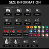 Teenitor Face Gems Self Adhesive Face Gems and Pearls for Makeup Festival Jewels for Halloween Rave Accessories Hair Gem