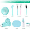 fenshine Face Mask Mixing Bowl Set Facial Mask Mixing Tool Kit with Plastic Mask Bowl Silicone Mask Brushes Measuring Cu