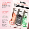 Freeman Exotic Blends Facial Mask 4 Piece Set PeelOff Jelly Masks Cleansing PoreClearing Hydrating Facial Masks For All