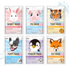 Epielle Character Face Mask Fuzzy Friends 6 Pack Fun Effective Korean Skin Care Spa Party Favors Stocking Stuffers Birth