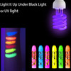12 PCS Glow Face Body Paint Glow In The Dark Under UV Black Light Sticks Makeup Neon Face Painting Kits for Adult Hallow