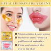PERVALA 30PCS Lip Mask Under Eye Mask 24K Under Eye Patches for Puffy Eyes Pink Lip Masks Skincare Effectively Moisturiz