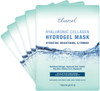Ebanel 5 Pack Hydrogel Collagen Face Mask with Hyaluronic Acid Vitamin C Peptide Aloe Instant Brightening Hydrating Face