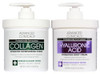 Advanced Clinicals Hyaluronic Acid Moisturizer Fragrance Free Collagen Cream Face Moisturizer Body Lotion 2pc Skincare S