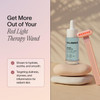 Solawave Renew Complex Red Light Therapy Activation Serum for Face Neck Pairs with LED Facial Wand Device Hydrates Plump