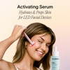 Solawave Renew Complex Red Light Therapy Activation Serum for Face Neck Pairs with LED Facial Wand Device Hydrates Plump