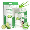 Clear Beauty Cucumber Aloe Moisturizing Face Mask Dermatologist Tested Soothes Irritated Skin Reduces Wrinkles Fine Line