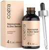 Coera Niacinamide Serum with Zinc 4 fl oz Moisturizer for Face and Skin with Hyaluronic Acid Professional Strength Formu