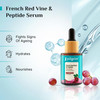 Pilgrim Face Serum with French Red Vine Peptides Hyaluronic Acid Hydrating Firming Lightweight Daily Facial Serum Smooth