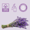 White Towel Services 9 x 9 inch Moist Cotton Towel Individually Wrapped Scent Case of 50Lavender